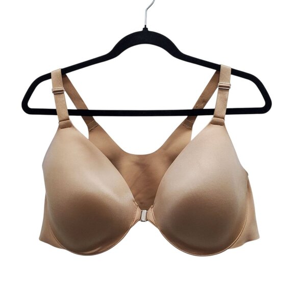 Soma Vanishing Back Full Coverage‎ FR CL Front Close Nude Underwire Bra Size 42D - Picture 1 of 7